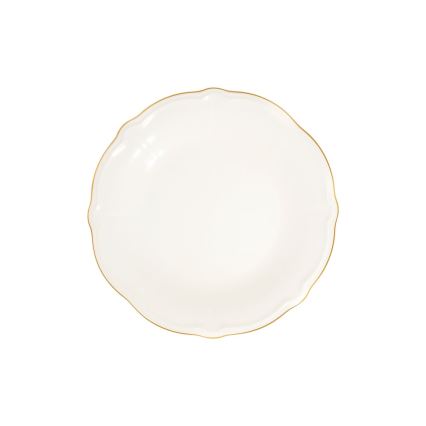 Jedálenská sada 24 ks biela/zlatá/porcelán