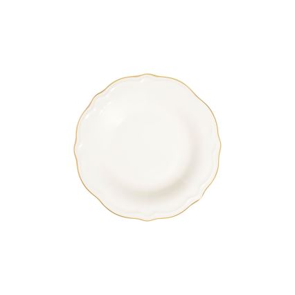 Jedálenská sada 24 ks biela/zlatá/porcelán