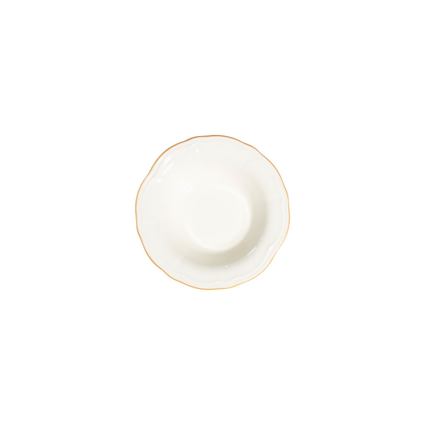 Jedálenská sada 24 ks biela/zlatá/porcelán
