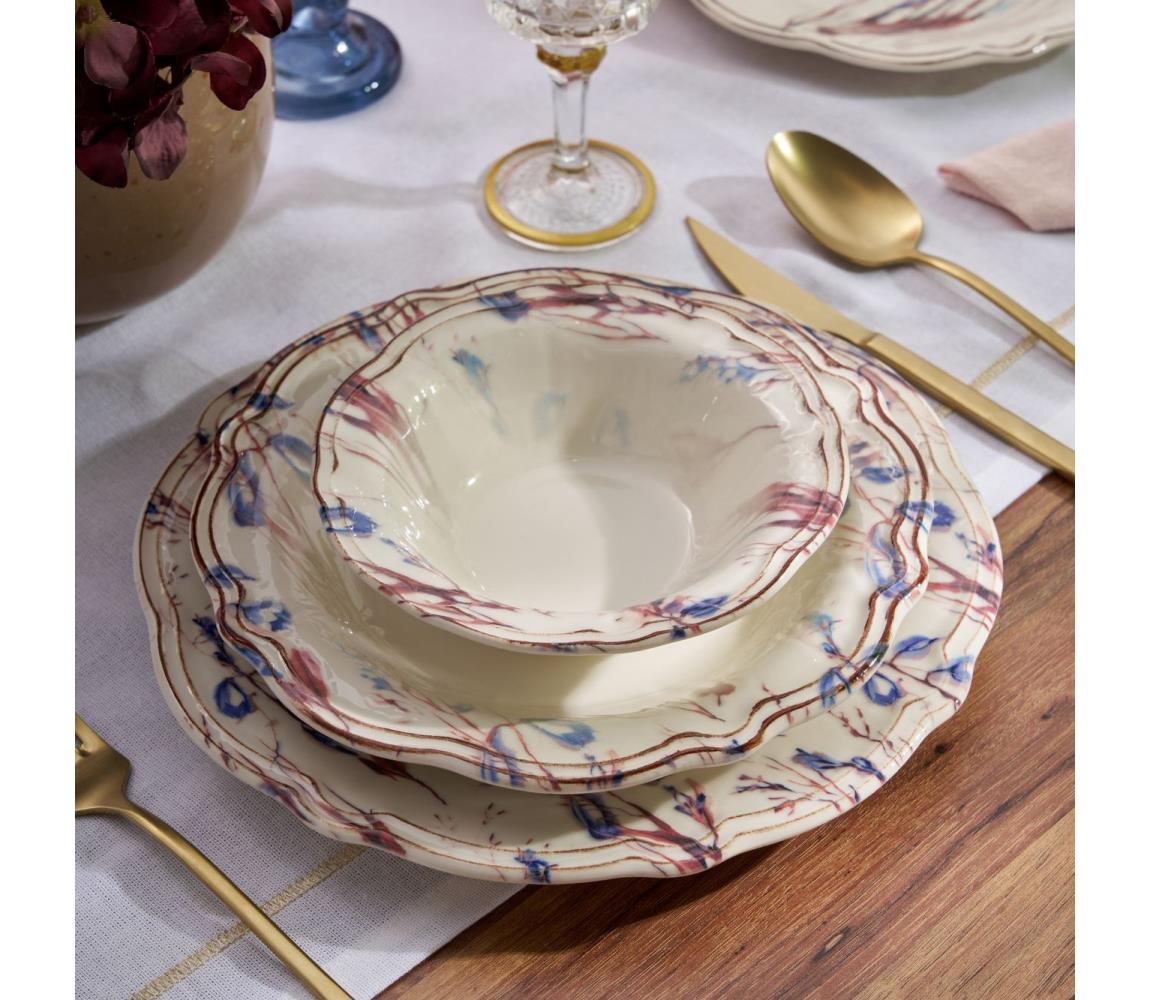Jedálenská sada 24 ks pestrofarebná/porcelán 520ZNO1103