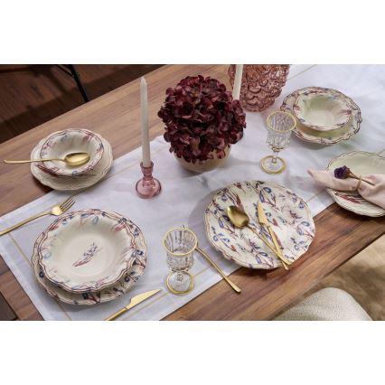 Jedálenská sada 24 ks pestrofarebná/porcelán