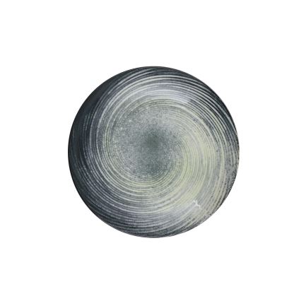 Jedálenská sada 24 ks zelená/čierna/porcelán