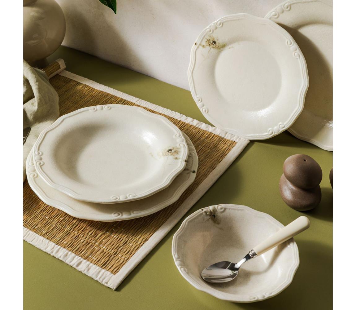 Jedálenská sada 27 ks krémová/porcelán 667PRS1142
