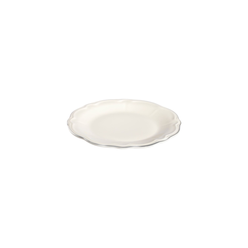 Jedálenská sada 53 ks biela/strieborná/porcelán