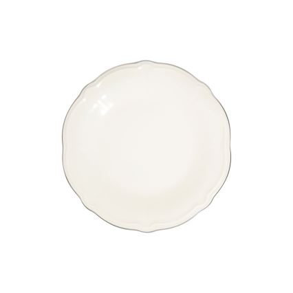 Jedálenská sada 53 ks biela/strieborná/porcelán