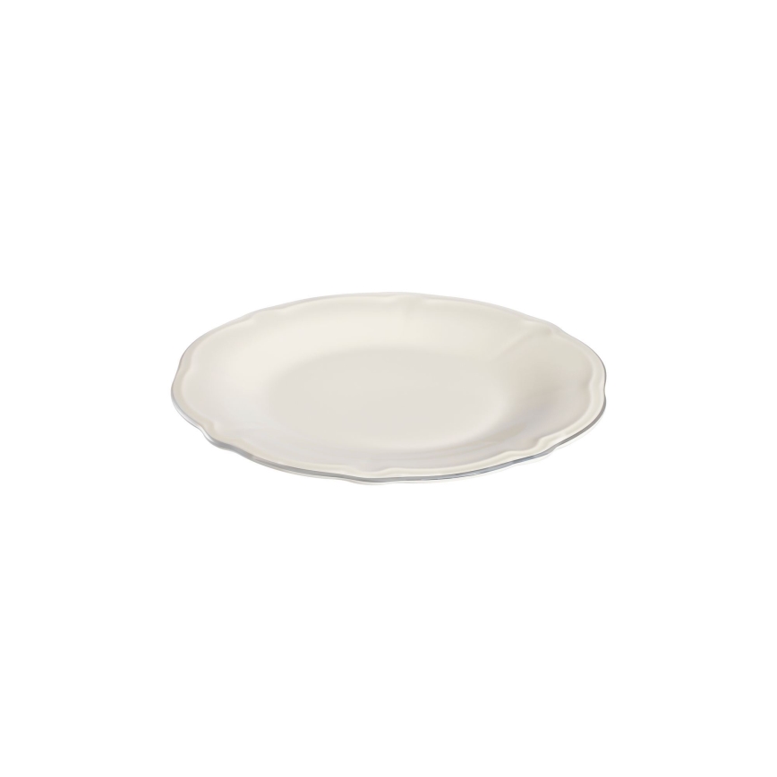 Jedálenská sada 53 ks biela/strieborná/porcelán