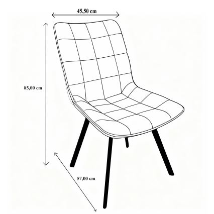 Jedálenská stolička ADINA béžová