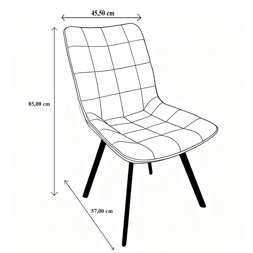 Jedálenská stolička ADINA zelená