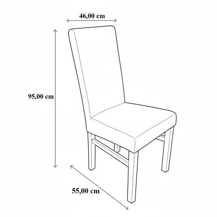 Jedálenská stolička ALISON hnedá/buk