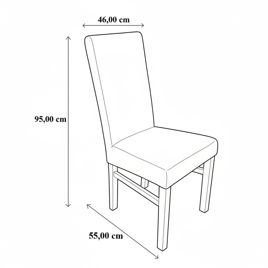 Jedálenská stolička ALISON sivá/biela