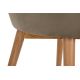 Jedálenská stolička BAKERI 86x48 cm béžová/svetlý dub