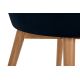 Jedálenská stolička BAKERI 86x48 cm tmavomodrá/svetlý dub