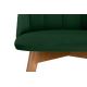 Jedálenská stolička BAKERI 86x48 cm tmavozelená/svetlý dub