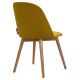 Jedálenská stolička BAKERI 86x48 cm žltá/svetlý dub