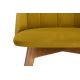 Jedálenská stolička BAKERI 86x48 cm žltá/svetlý dub