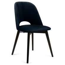 Jedálenská stolička BOVIO 86x48 cm tmavomodrá/buk