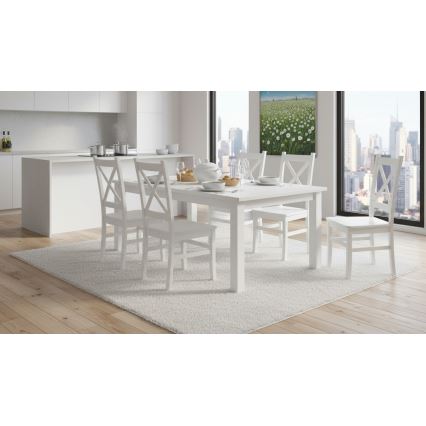 Jedálenská stolička NATE biela