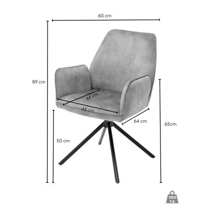 Jedálenská stolička NEXORO 1 ks oranžová