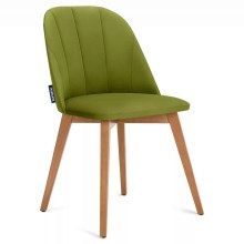 Jedálenská stolička RIFO 86x48 cm svetlozelená/buk