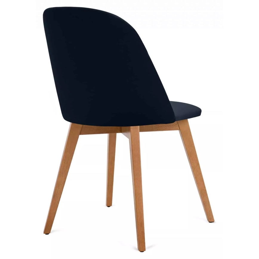 Jedálenská stolička RIFO 86x48 cm tmavomodrá/svetlý dub