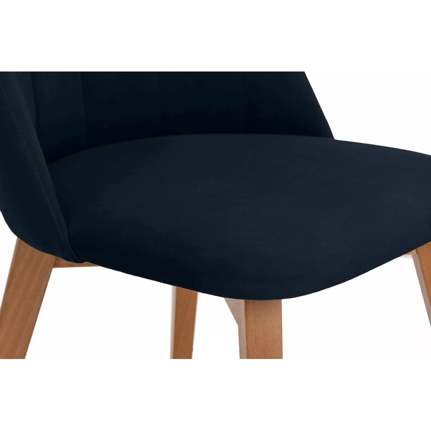 Jedálenská stolička RIFO 86x48 cm tmavomodrá/svetlý dub