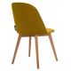 Jedálenská stolička RIFO 86x48 cm žltá/svetlý dub