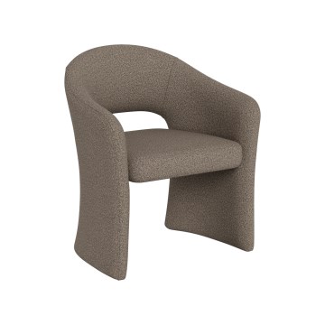 Jedálenská stolička s podrúčkami TORI taupe
