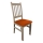 Jedálenská stolička SIMON buk/oranžová