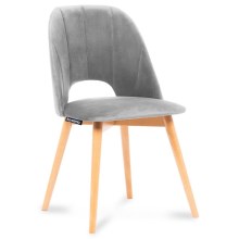 Jedálenská stolička TINO 86x48 cm šedá/buk
