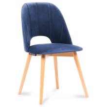 Jedálenská stolička TINO 86x48 cm tmavomodrá/buk