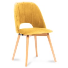 Jedálenská stolička TINO 86x48 cm žltá/buk