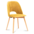 Jedálenská stolička TINO 86x48 cm žltá/svetlý dub