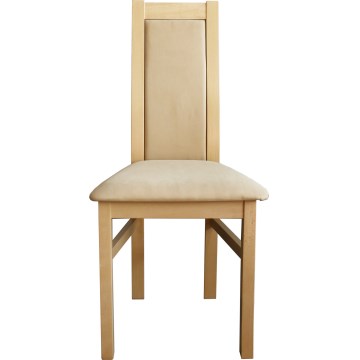 Jedálenská stolička ZOE buk/krémová