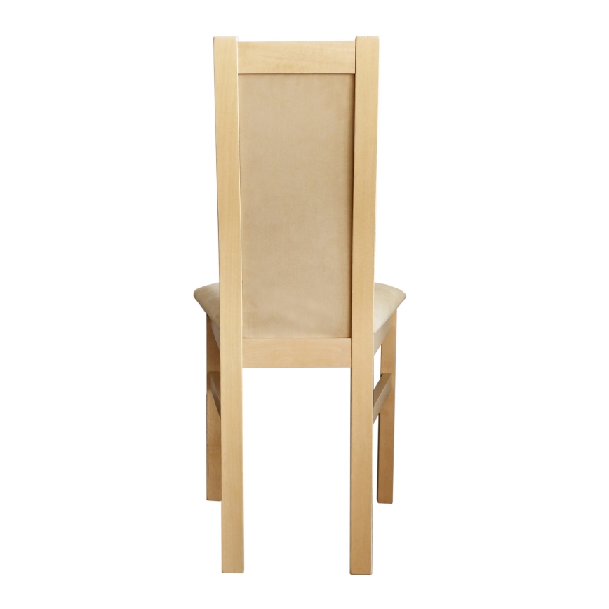Jedálenská stolička ZOE buk/krémová
