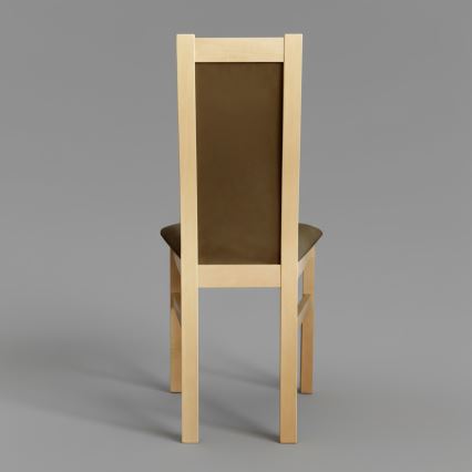 Jedálenská stolička ZOE dub/tmavohnedá