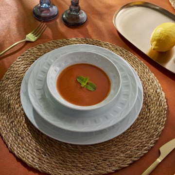 Jedálenská súprava 18 ks biela/porcelán