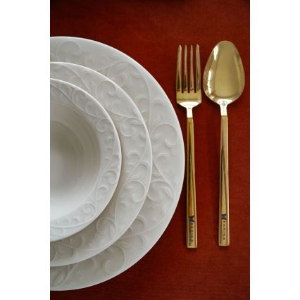 Jedálenská súprava 18 ks biela/porcelán