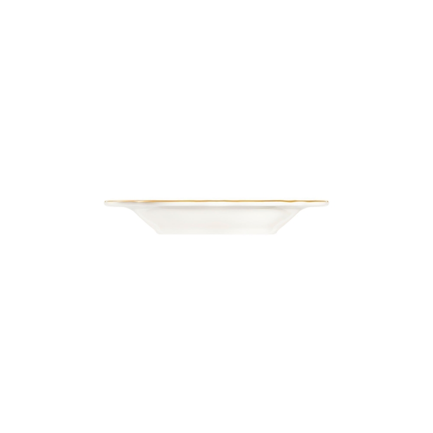 Jedálenská súprava 18 ks biela/zlatá/porcelán