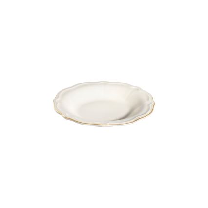 Jedálenská súprava 18 ks biela/zlatá/porcelán