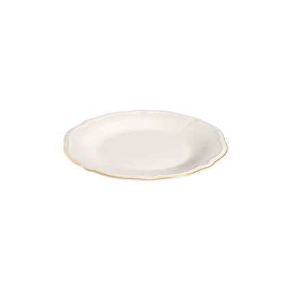 Jedálenská súprava 18 ks biela/zlatá/porcelán