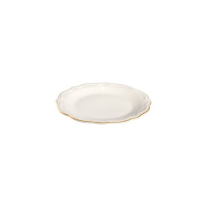 Jedálenská súprava 18 ks biela/zlatá/porcelán