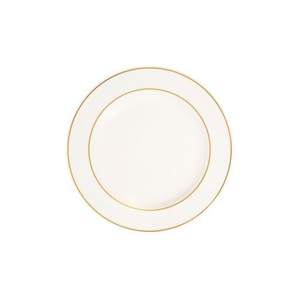 Jedálenská súprava 18 ks biela/zlatá/porcelán