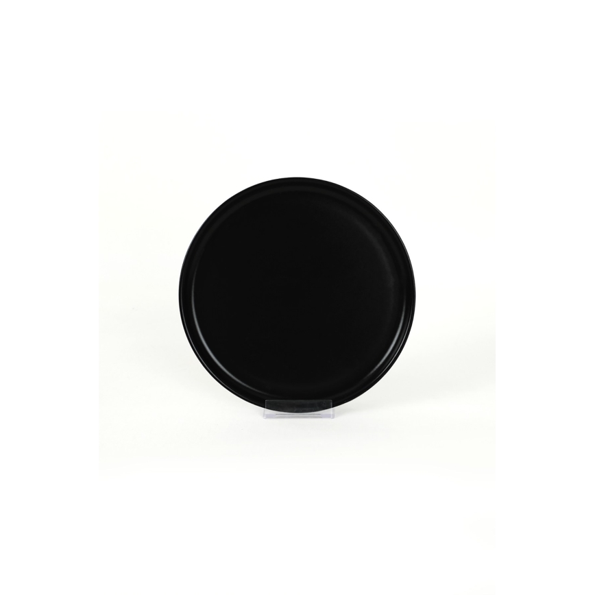 Jedálenská súprava 18 ks čierna/keramika