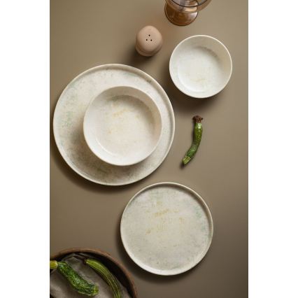 Jedálenská súprava 24 ks béžová/porcelán