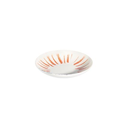Jedálenská súprava 24 ks biela/červená/modrá /porcelán