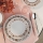 Jedálenská súprava 24 ks biela/hnedá/porcelán