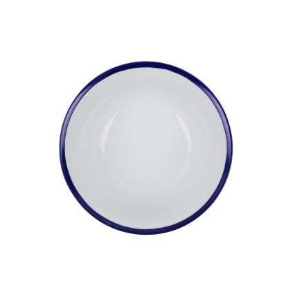 Jedálenská súprava 24 ks biela/modrá/porcelán