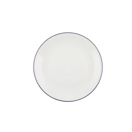 Jedálenská súprava 24 ks biela/modrá/porcelán