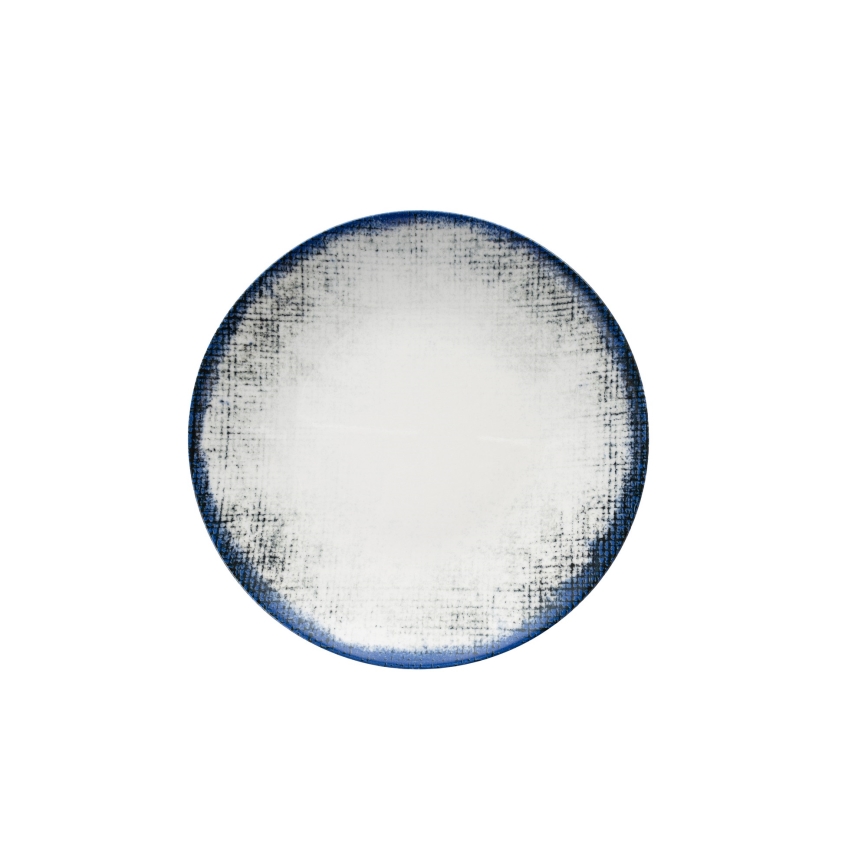 Jedálenská súprava 24 ks biela/modrá/porcelán