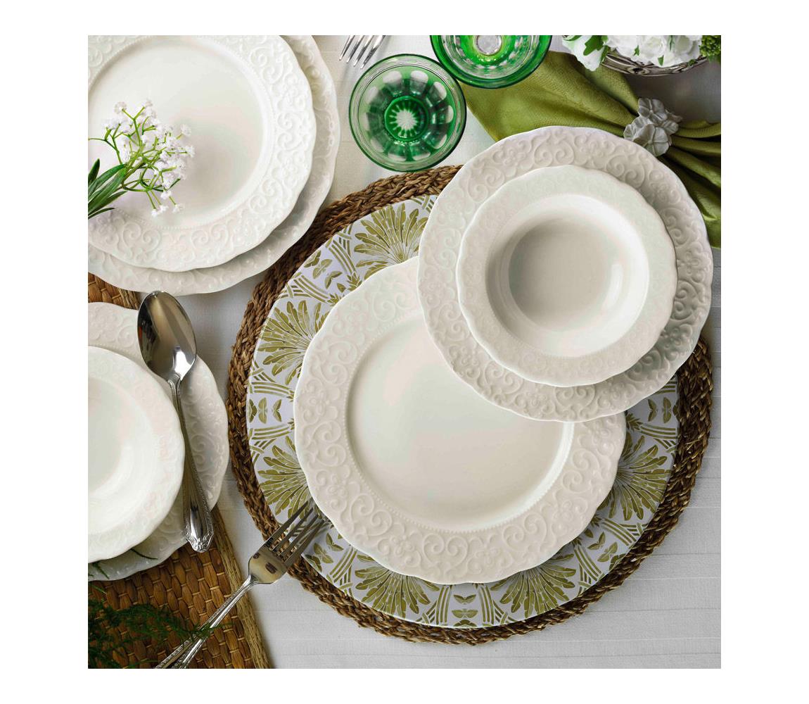 Jedálenská súprava 24 ks biela/porcelán 710KTP2470